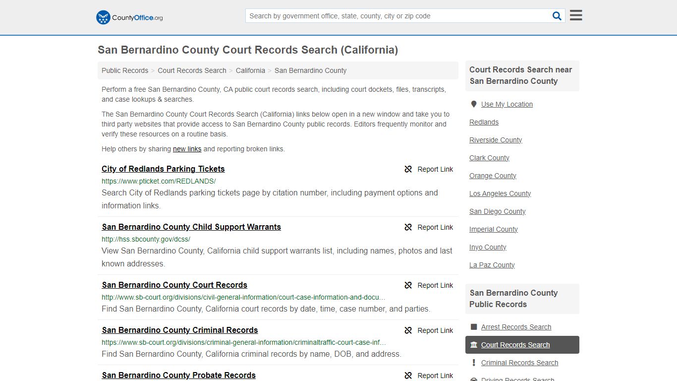 San Bernardino County Court Records Search (California) - County Office